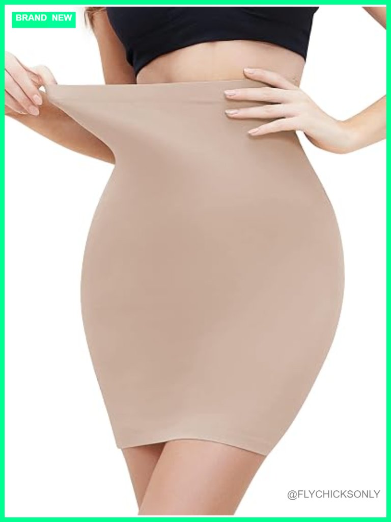 High Waist Tummy Control Shapewear Half Slip Dress Slip Silky Smooth Slimming